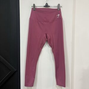 Pink Purple Cropped Gymshark Leggings Size Small Activewear Athletic